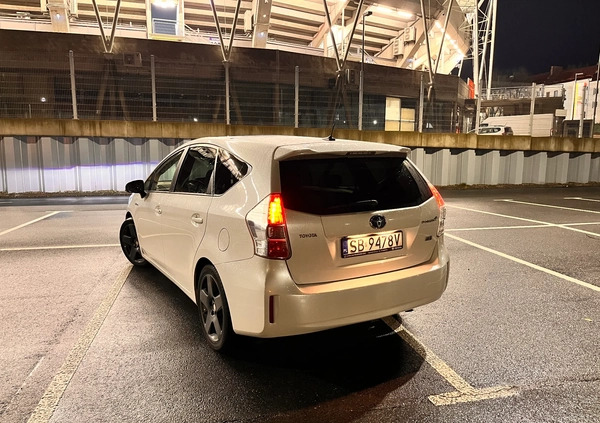 Toyota Prius+ cena 58900 przebieg: 151000, rok produkcji 2012 z Biała małe 172